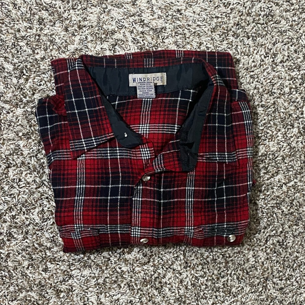 Windridge Plaid Long Sleeve Button Up